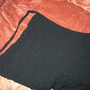 Black Polka Dot Brandy Wrap Skirt!